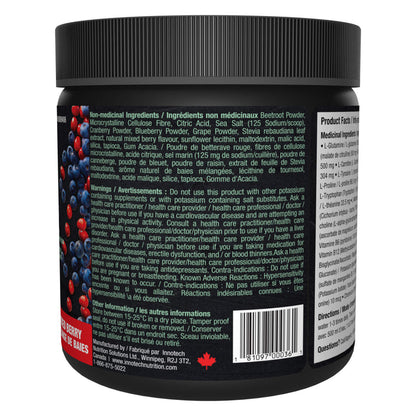 Bottle of Innotech Amino Days Mixed Berry Side