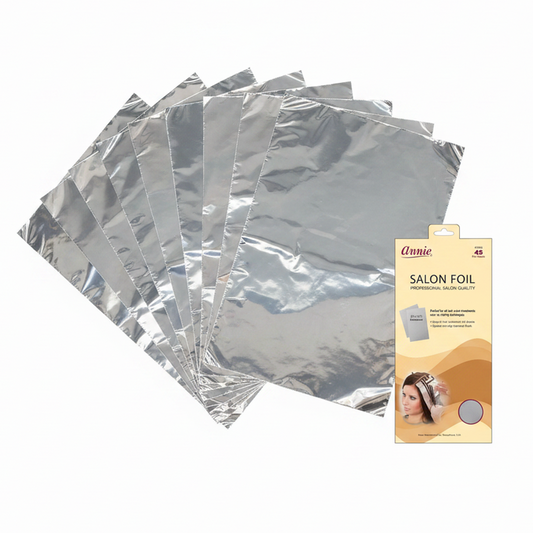 Annie Aluminum Hair Coloring Salon Foil Sheets, 45 Count, Silver