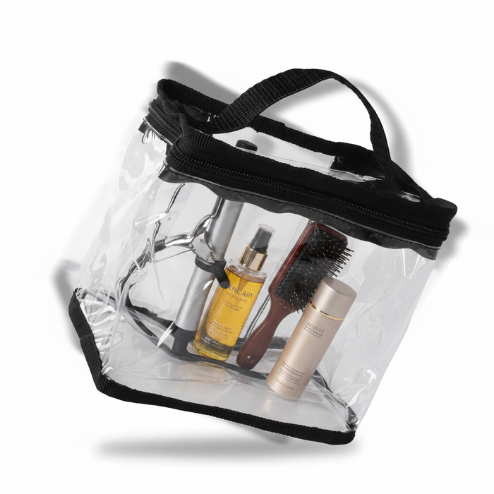 Annie Clear Train Stylist Bag with Handle