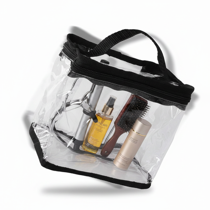 Annie Clear Train Stylist Bag with Handle