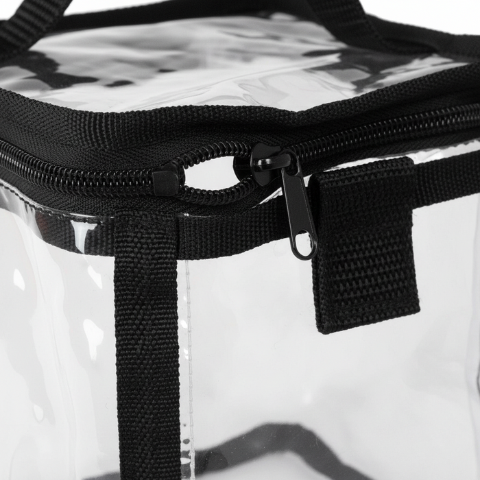 Annie Clear Train Stylist Bag with Handle