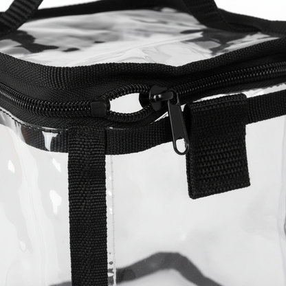 Annie Clear Train Stylist Bag with Handle