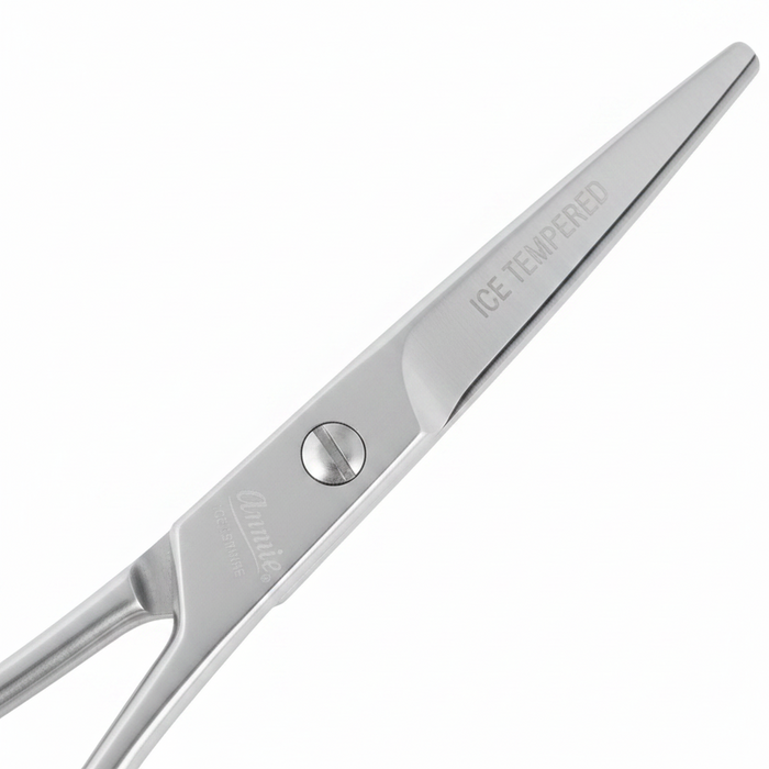 Annie Ice Tempered Stainless Steel Hair Shears 6.5 Inch, 1 Count, Silver