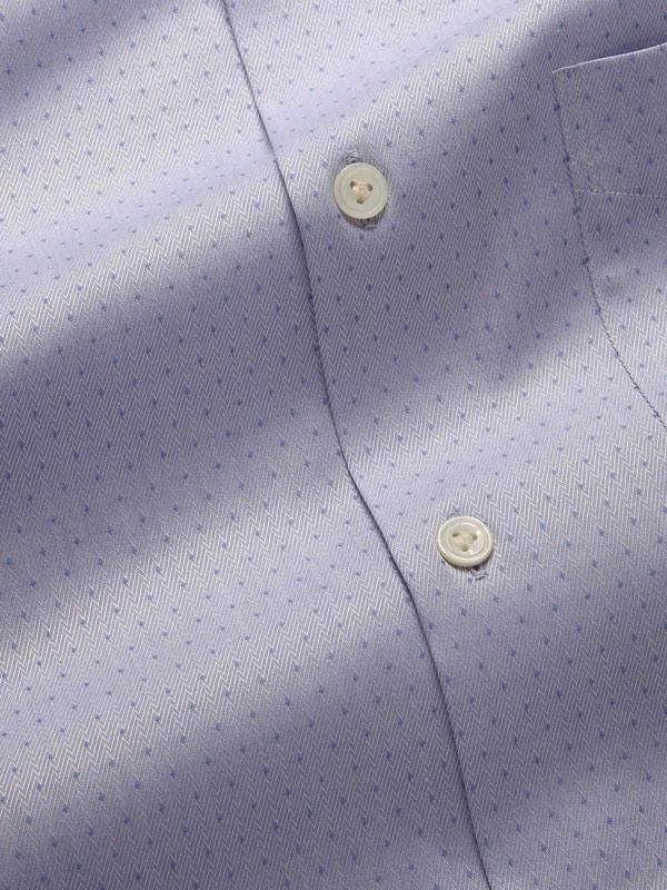 Antonello Blue Solid Full Sleeve Single Cuff Tailored Fit Classic Formal Two Ply Mercerized Cotton Shirt