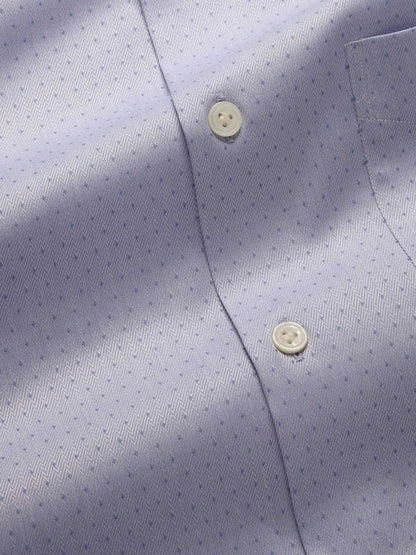 Antonello Blue Solid Full Sleeve Single Cuff Tailored Fit Classic Formal Two Ply Mercerized Cotton Shirt