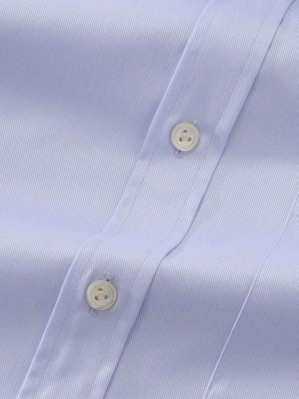 Antonello Sky Solid Full Sleeve Single Cuff Classic Fit Classic Formal Two Ply Mercerized Cotton Shirt