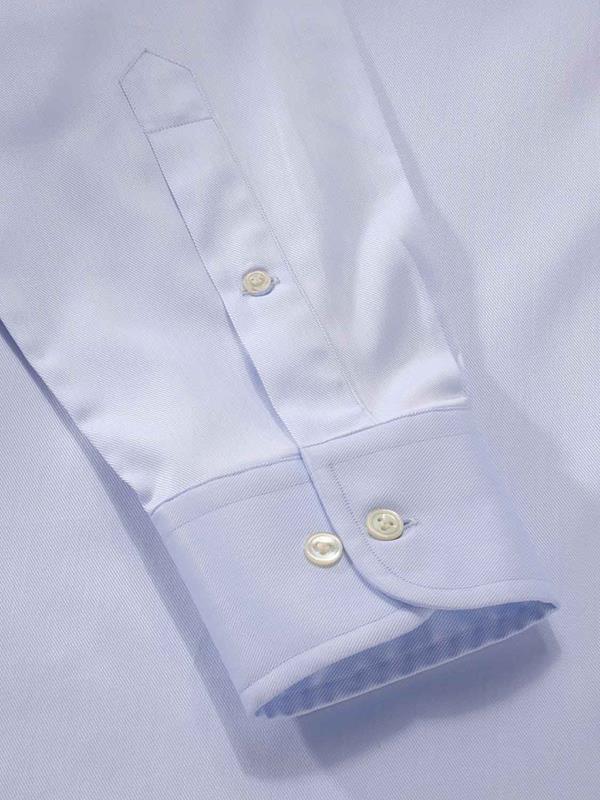 Antonello Sky Solid Full Sleeve Single Cuff Classic Fit Classic Formal Two Ply Mercerized Cotton Shirt