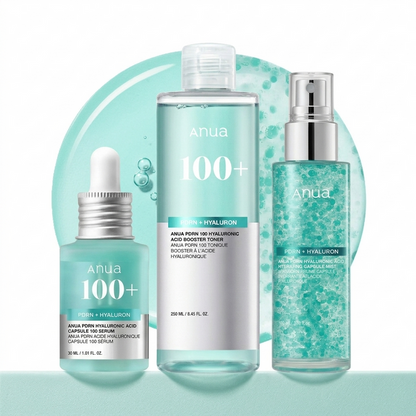 ANUA 100+ PDRN + Hyaluron Ultimate Glass Skin Hydration Trio - DOKAN