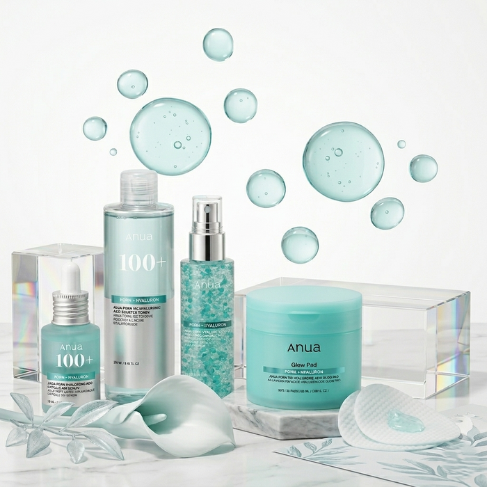 ANUA PDRN + Hyaluron Aqua Glow Ritual Set - DOKAN