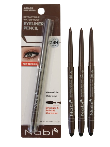 APS- Nabi Gel Glide eyeliner Dark Brown 3 PCS/PACK