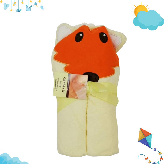 Baby Hooded Bath Towel - Yellow - Sheep