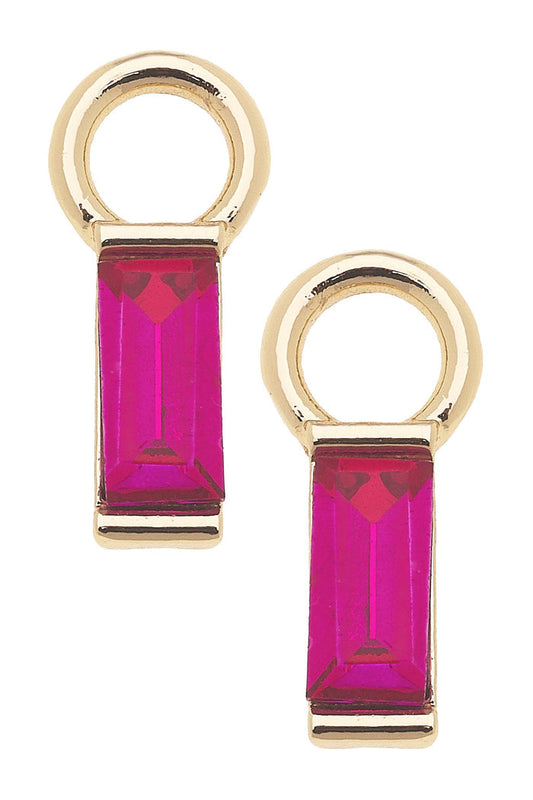 Baguette Huggie Charm (Set of 2): Neon Pink