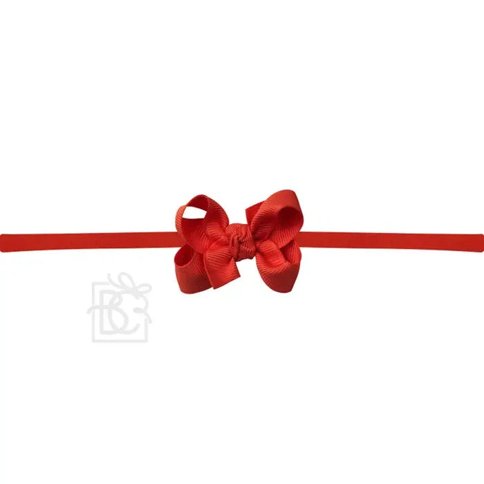 BC 2" Red Grosgrain Bow Headband