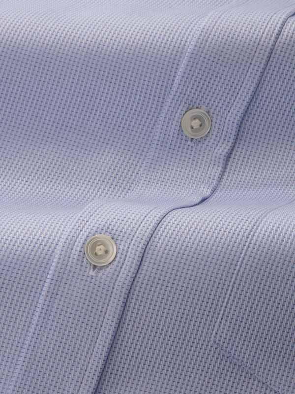 Benna Sky Solid Full Sleeve Single Cuff Classic Fit Classic  Formal Egyptian Giza 86 Silk Touch Cotton Shirt