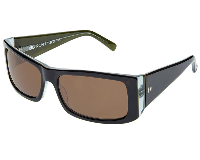Big Iron II - Moss Tortoise - Brown Lens