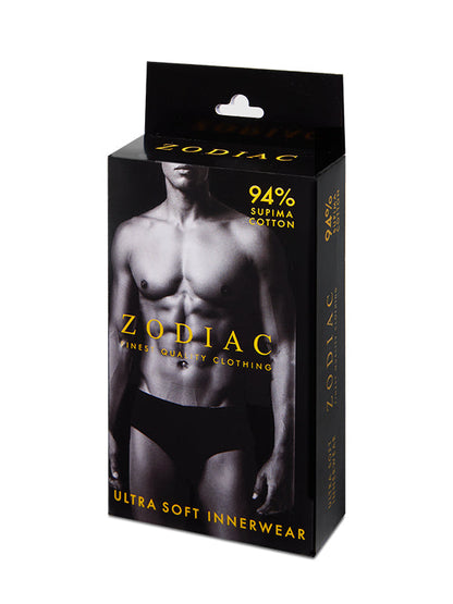 Black Innerwear Supima Cotton Brief- 1 pc Pack