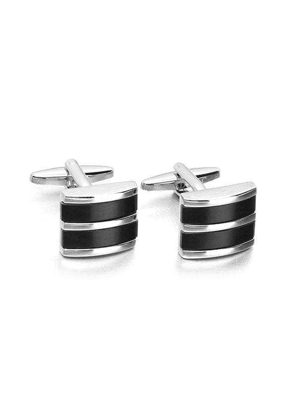 Black Stone Cufflinks