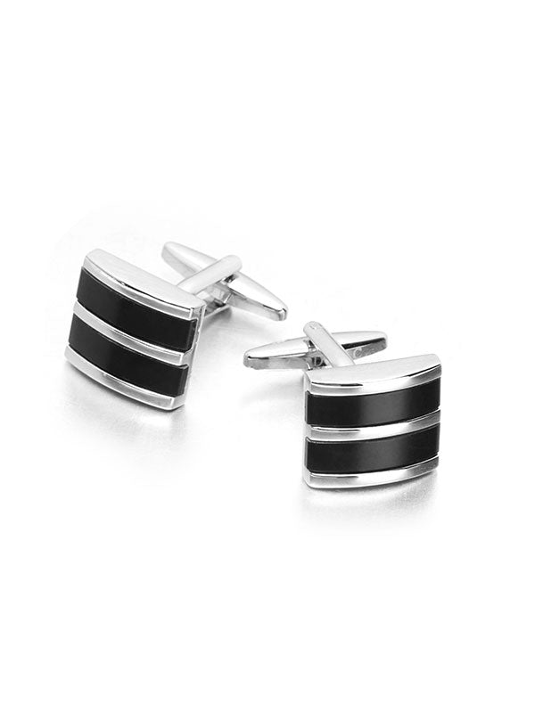 Black Stone Cufflinks