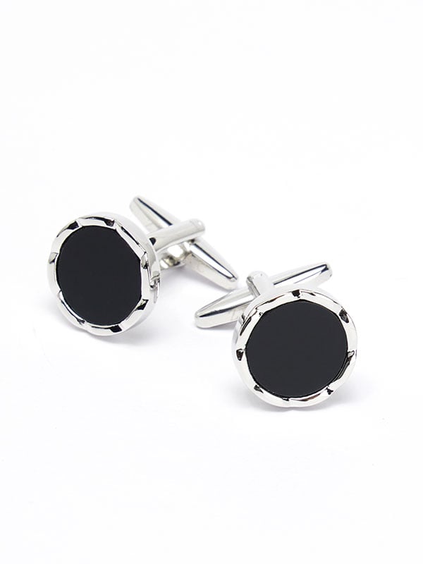 Black Stone Cufflinks
