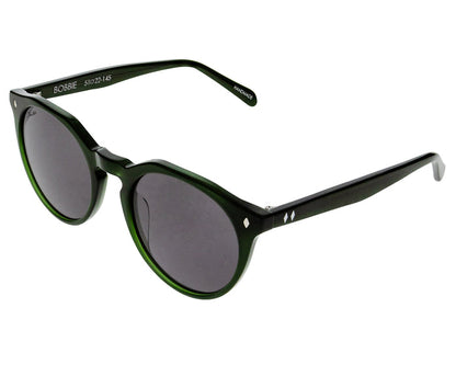 Bobbie Fern Green Tortoise - Polarized Smoke Lens
