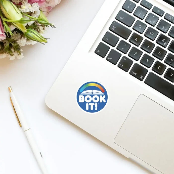 Book It Vinyl Sticker