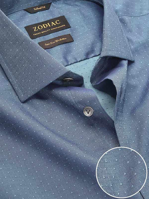 Bramante Green Solid Full Sleeve Single Cuff Classic Fit Semi Formal Super Fine Cotton Shirt