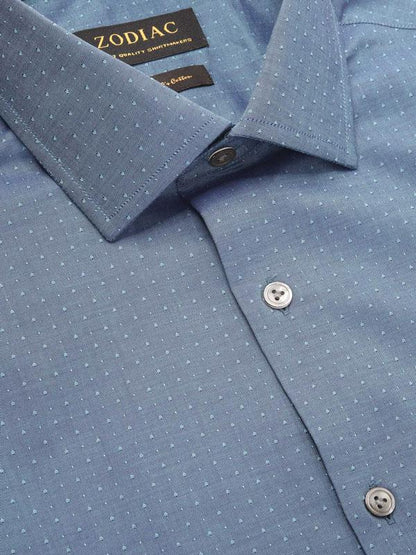 Bramante Green Solid Full Sleeve Single Cuff Classic Fit Semi Formal Super Fine Cotton Shirt