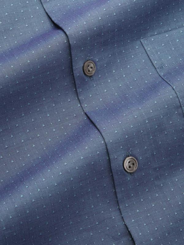 Bramante Green Solid Full Sleeve Single Cuff Classic Fit Semi Formal Super Fine Cotton Shirt