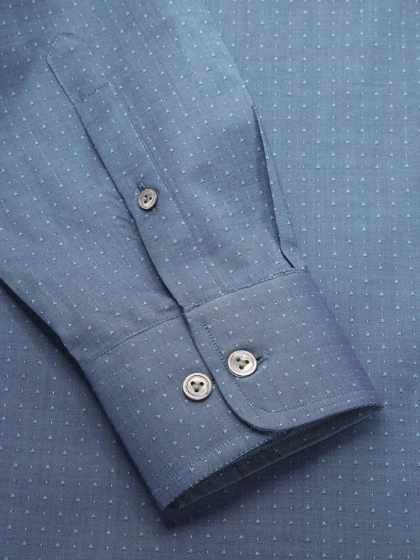 Bramante Green Solid Full Sleeve Single Cuff Classic Fit Semi Formal Super Fine Cotton Shirt