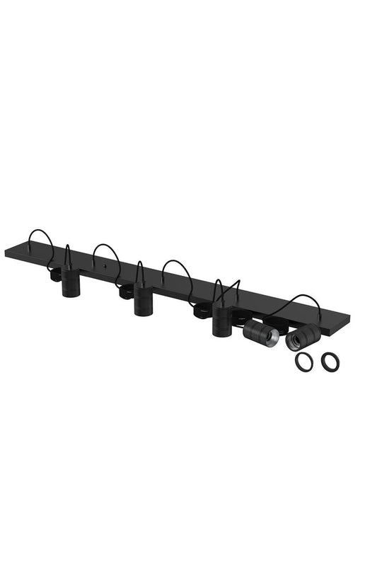 Calex Hanging Lamp - 5x E27 - Black - Excl. Light source