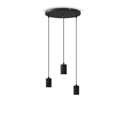 Calex Hanging Lamp Round - 3x E27 - 40cm - Black