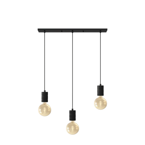 Calex Pendant Light - 3x E27 - Black