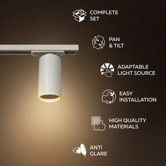 Calex Tracklight - 6x GU10 - 3M - White