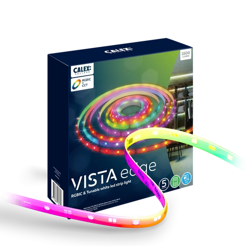 Calex Vista LED Strip USB - 2M - RGBIC + CCT