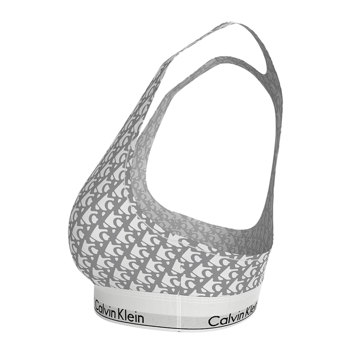 Calvin Klein Unlined Bralette Emblem Beige