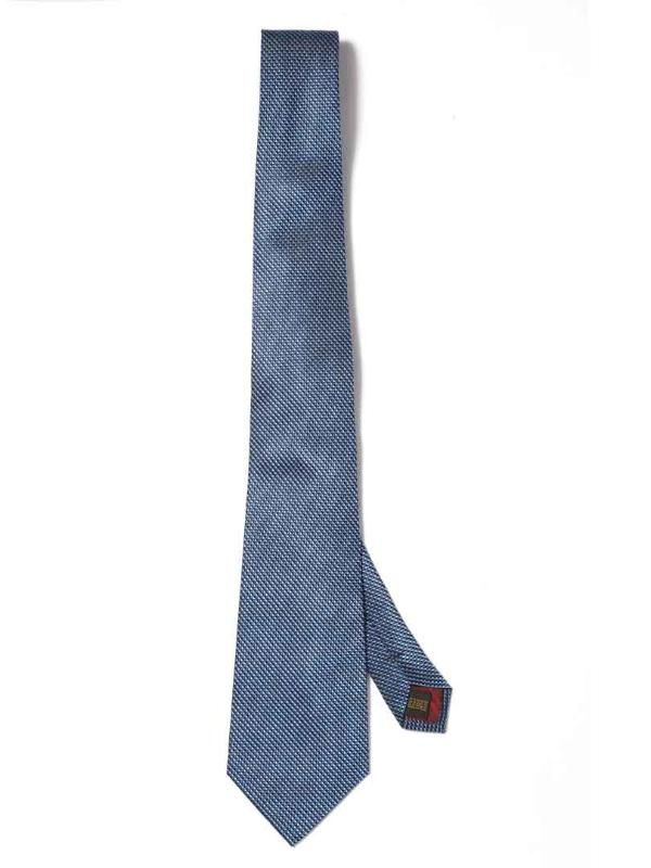 Campania Structure Dark Blue Silk Tie