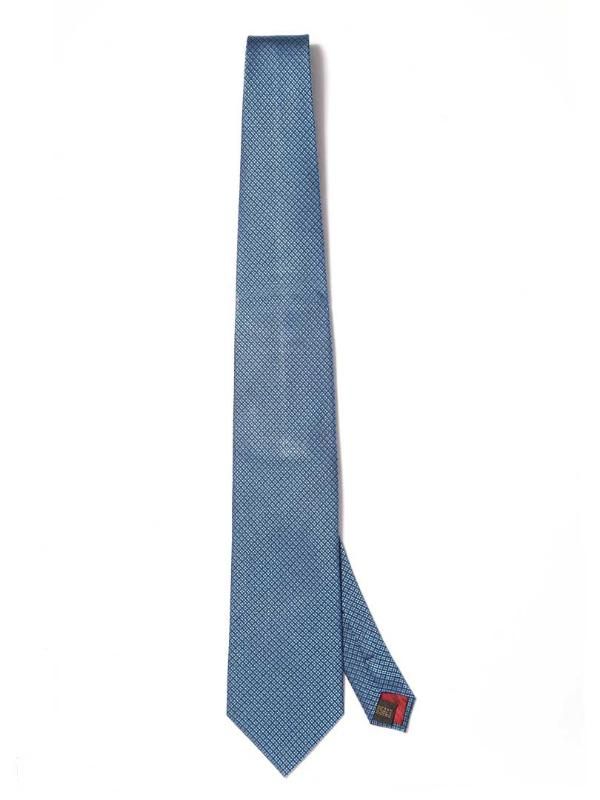 Campania Structure Dark Blue Silk Tie
