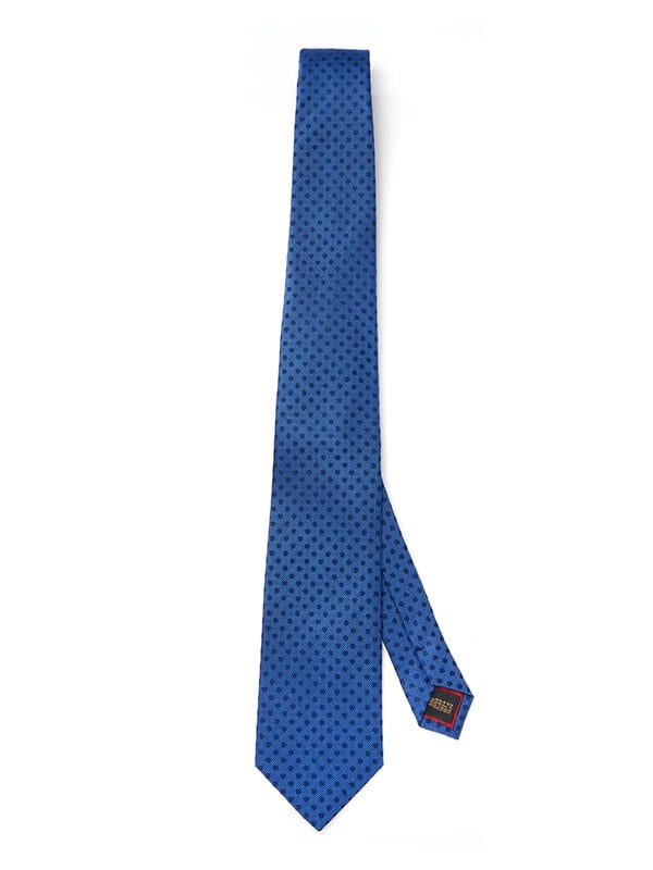 Campania Structure Dark Blue Silk Tie