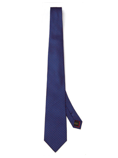 Campania Structure Dark Blue Silk Tie
