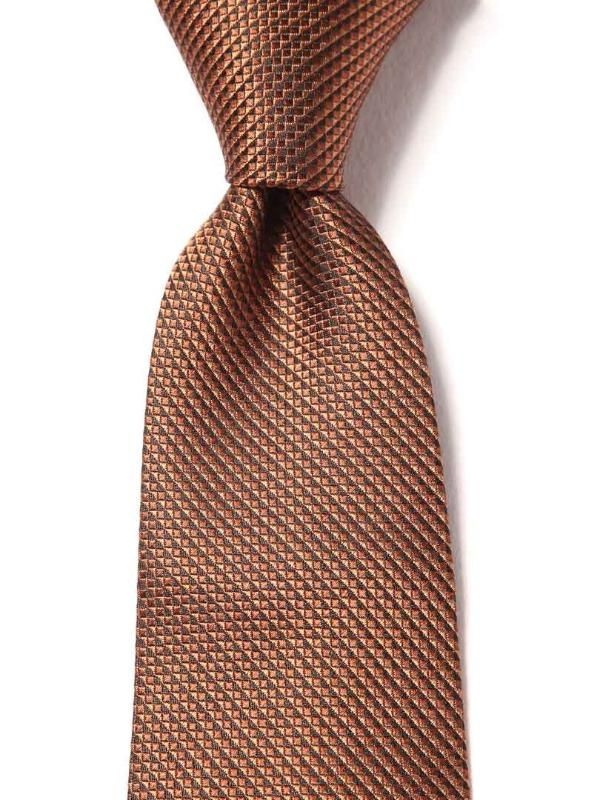 Campania Structure Dark Brown Silk Tie