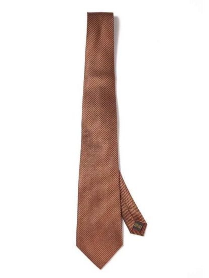 Campania Structure Dark Brown Silk Tie