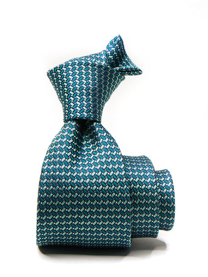 Campania Structure Dark Green Silk Tie