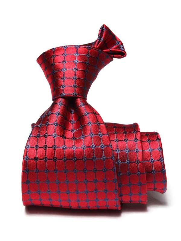 Campania Structure Dark Maroon Silk Tie