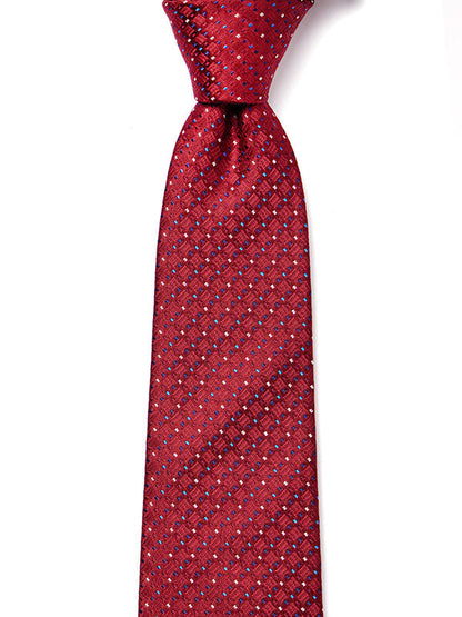 Campania Structure Dark Maroon Silk Tie