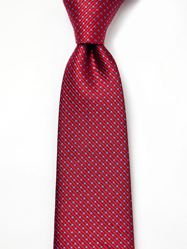 Campania Structure Dark Maroon Silk Tie