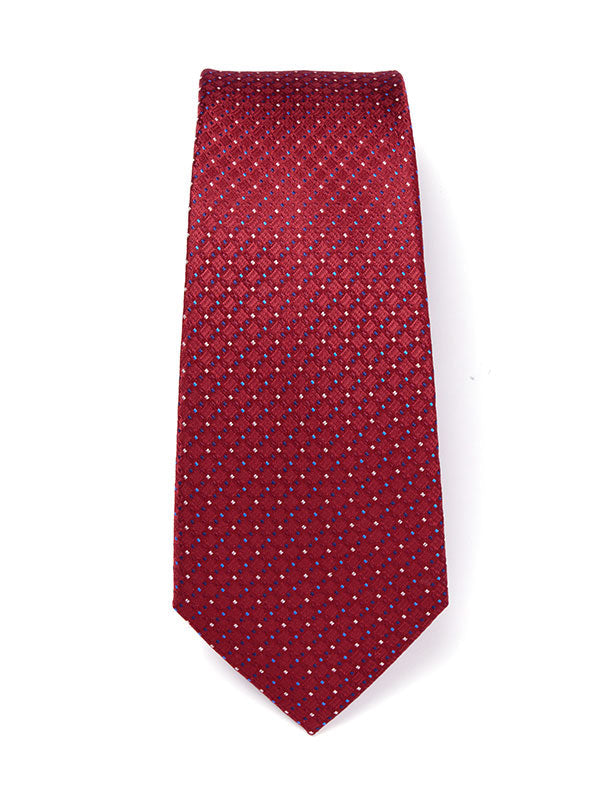 Campania Structure Dark Maroon Silk Tie