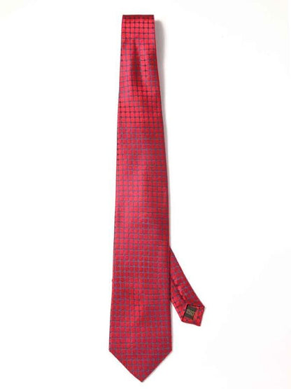 Campania Structure Dark Maroon Silk Tie