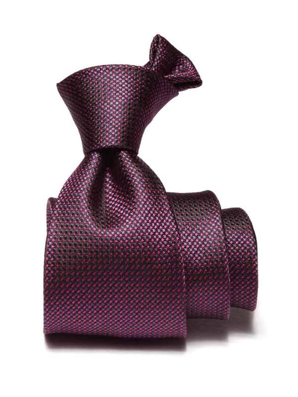 Campania Structure Dark Purple Silk Tie