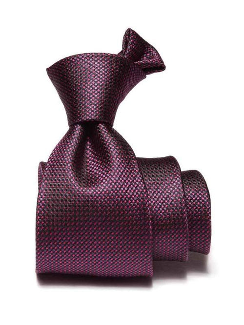 Campania Structure Dark Purple Silk Tie