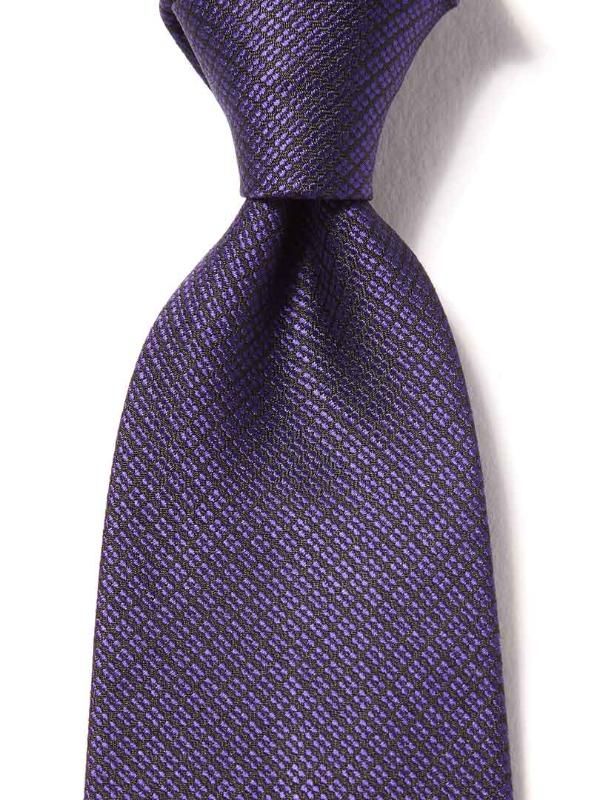 Campania Structure Dark Purple Silk Tie
